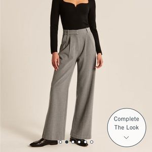 ABERCROMBIE Tailored Wide Leg Pants